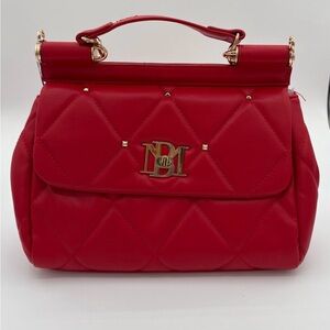 Quilted Red Badgley Mischka Handbag
(BM-4131 RED)